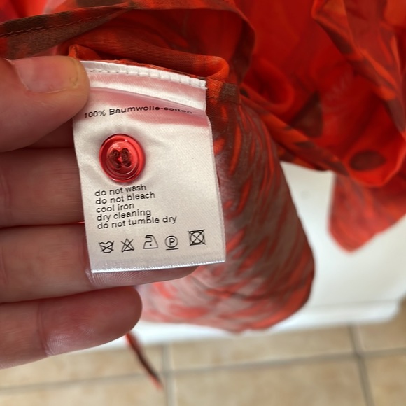 AKRIS shirt US 12 (10)animal print cotton, new blouse - Picture 5 of 6